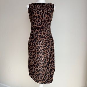Lauren Ralph Lauren Brown Leopard Print Mini Dress